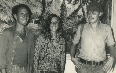Nick, Marie and Lars at the Java coffee plantation, 1972