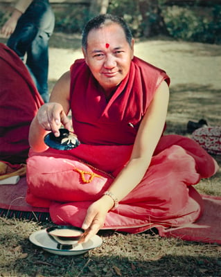 Lama Yeshe, Kathmandu Nepal 1980. Photo: Tom Castles