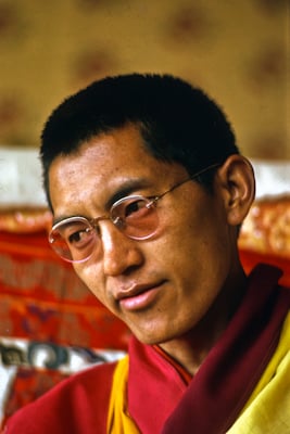 Lama Zopa Rinpoche teaching at the Seventh Kopan Meditation Course, Kopan Monastery, Nepal 1974. Photo: Wendy Finster. 
