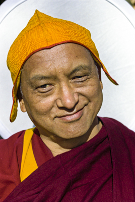 Lama Zopa Rinpoche in Taos, New Mexico, 1999. Photo by Lenny Foster.