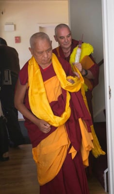 Rinpoche and Ven Roger at Kurukulla Center 2012. Photo: Cherrie Corey