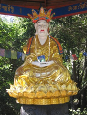 Ksitigarbha statue at Land of Medicine Buddha Center, CA