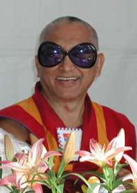 Lama Zopa Rinpoche in California, 2003.