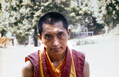 Lama Zopa Rinpoche in Zurich, Switzerland, 1979. Photo: Ueli Minder.