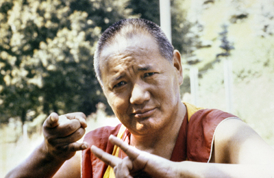 Lama Yeshe in Zurich, Switzerland, 1979. Photo: Ueli Minder.