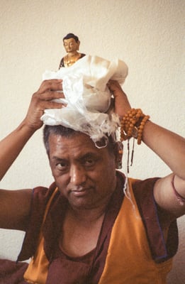 Lama Zopa Rinpoche, Bern, Switzerland, 1993. Photo: Ueli Minder.