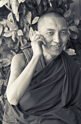 Lama Zopa Rinpoche after the first US course in California, 1975. Photo: Carol Royce-Wilder.