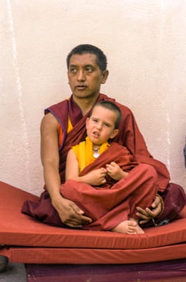 Lama Zopa Rinpoche and Lama Ösel, 1991.