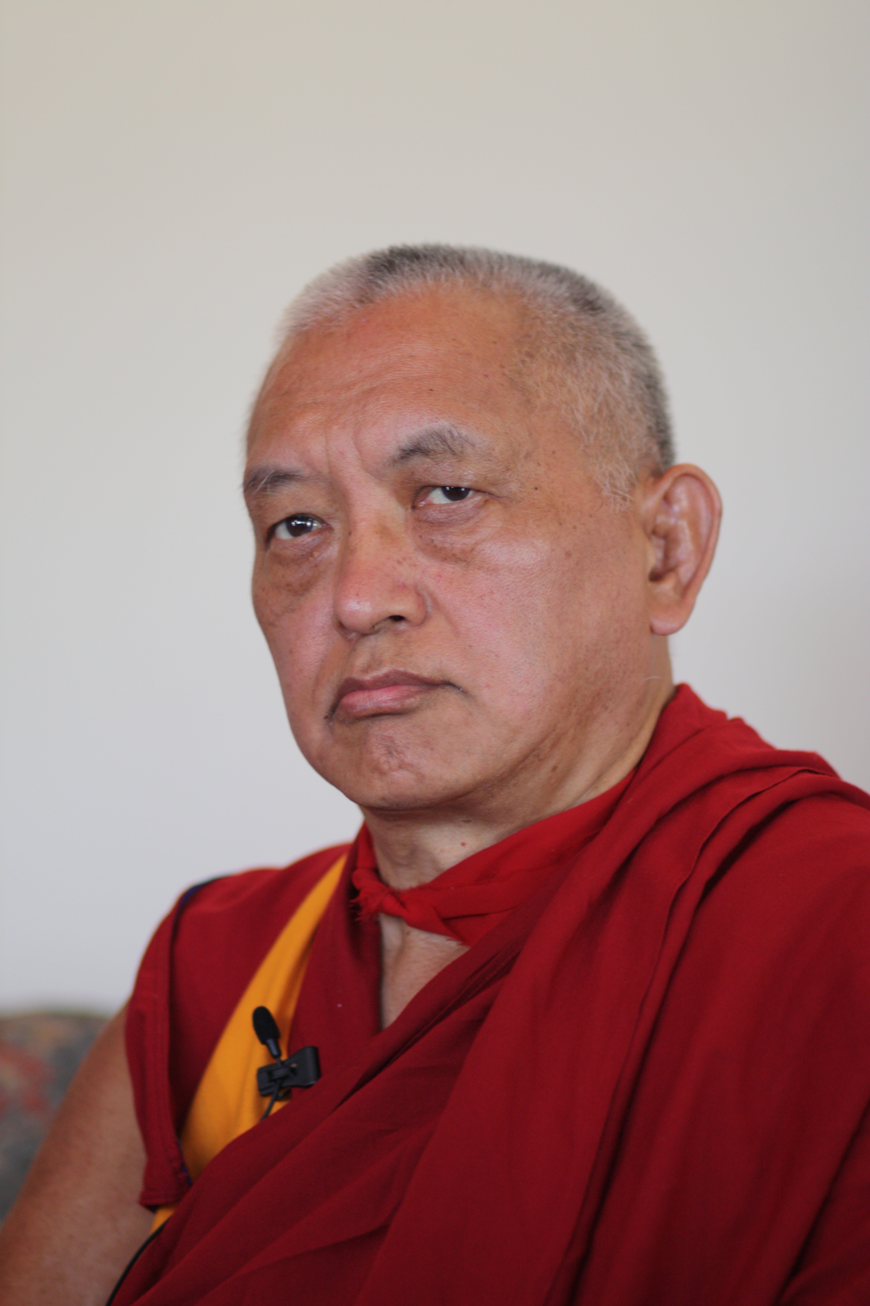 Lama Zopa Rinpoche in Delhi, India, January 2009. Photo: Ven. Roger Kunsang.