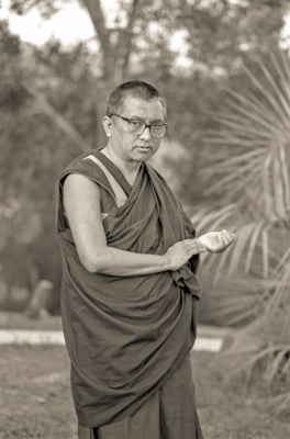  Lama Zopa Rinpoche at Chenrezig Institute, Australia, 1991. 
