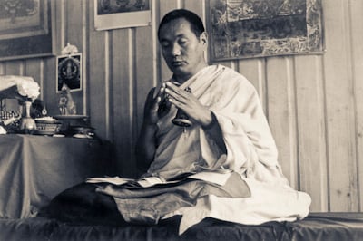 Lama Yeshe in Waikanae, New Zealand, 1975. Photo: Ecie Hursthouse.