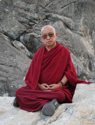 Lama Zopa Rinpoche, Omak Lake, Washington, USA, September 2016. Photo: Lobsang Sherab. 