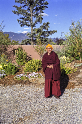 Lama Zopa Rinpoche in Taos, New Mexico, 1999. Photo: Lenny Foster.