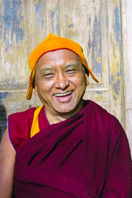 Lama Zopa Rinpoche in Taos, New Mexico, 1999. Photo: Lenny Foster.