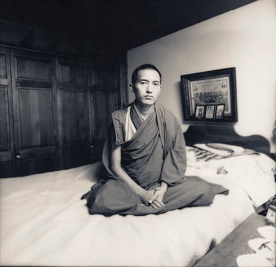 Lama Zopa Rinpoche, Indiana, 1974. Photo: Vicki Brown.