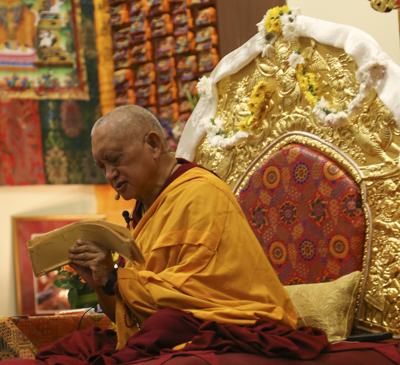 Lama Zopa Rinpoche, Chenrezig Institute, Australia, September 2014.