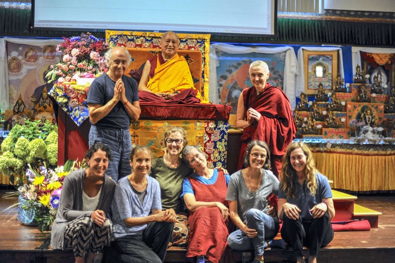 LYWA Staff at Light of the Path retreat, August 2016. Photo: Ven Sherab.