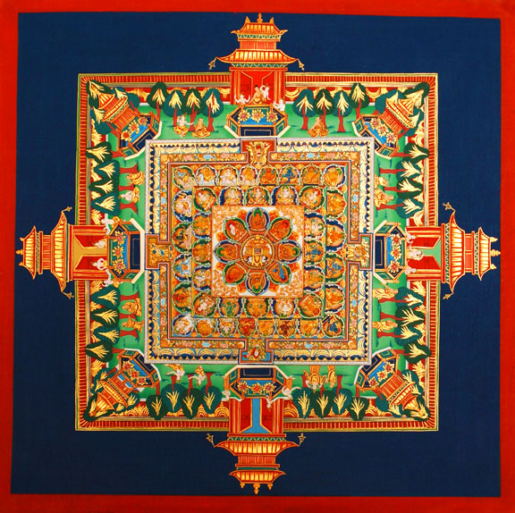 Medicine Buddha mandala. Photo courtesy of FPMT. 