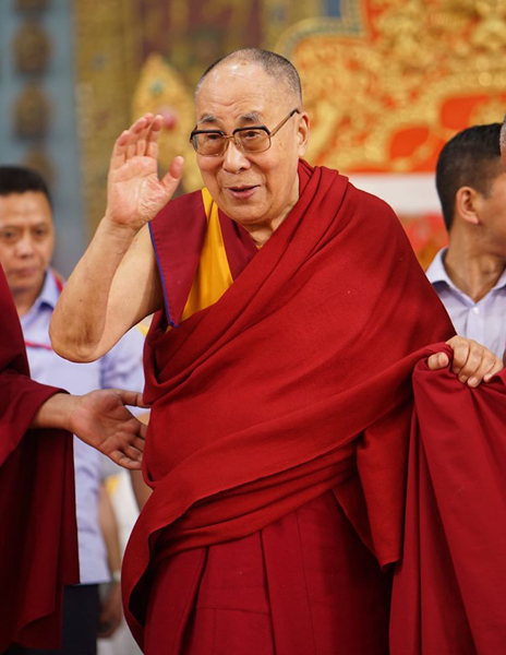 His Holiness the Dalai Lama, Ganden Jangtse, India, December 2019. Photo: Bill Kane.