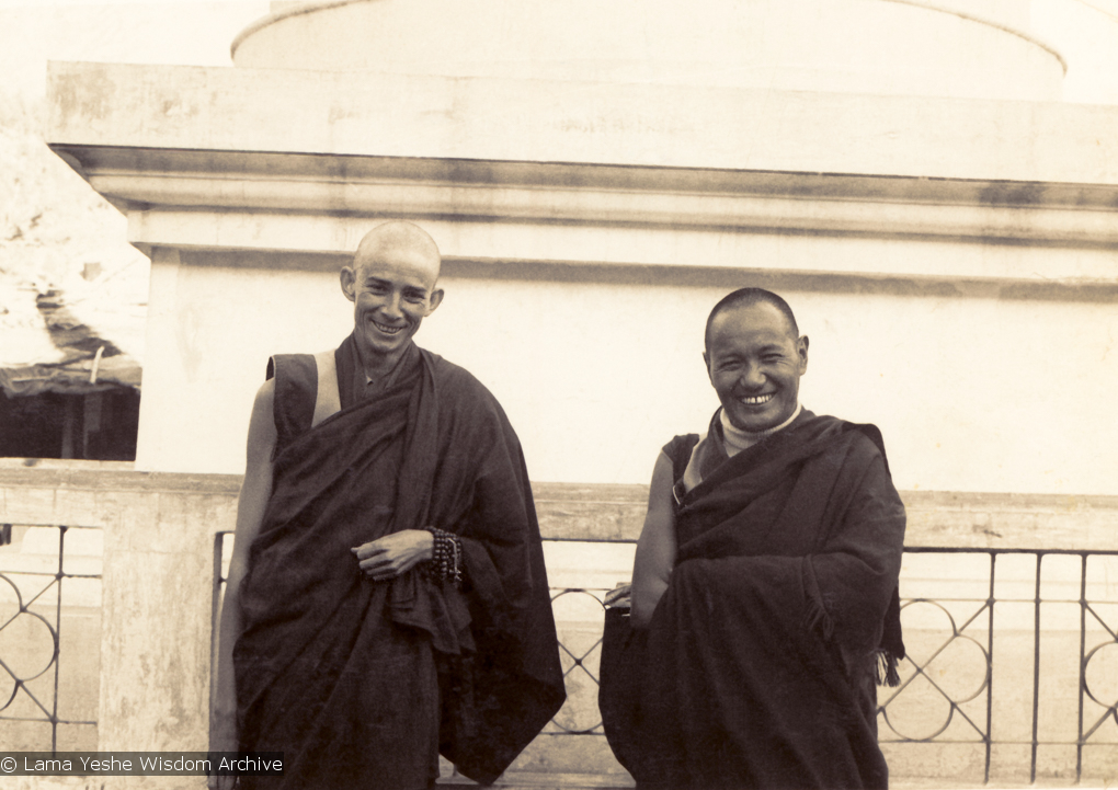 (00602_ud-2.psd) Ann McNeil (Anila Ann) and Lama Yeshe, 1970