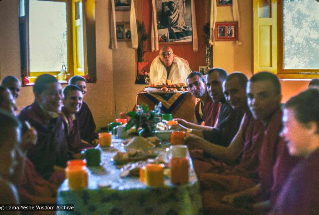 (09539_sl-3.JPG) Robina Courtin’s rabjung ordination, International Mahayana Institute Sangha, Kopan Monastery, 1978.