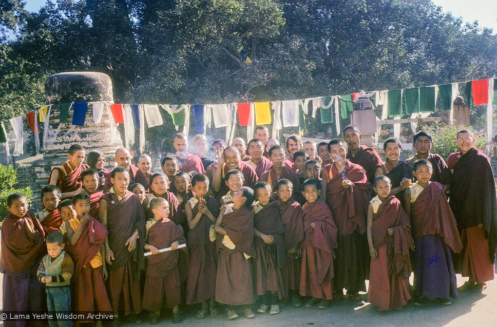 MEC students in Bodhgaya, India, 1974