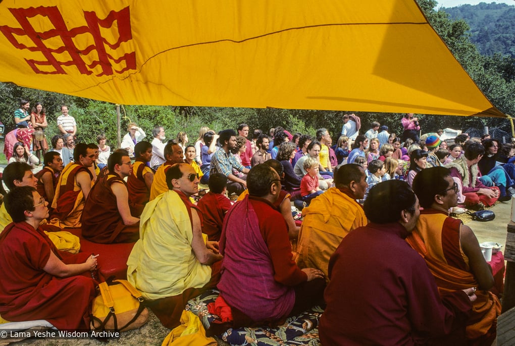 Cremation of Lama Yeshe, 1984