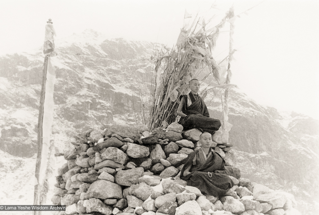 Rinpoche and Lama Near Lawudo, 1969