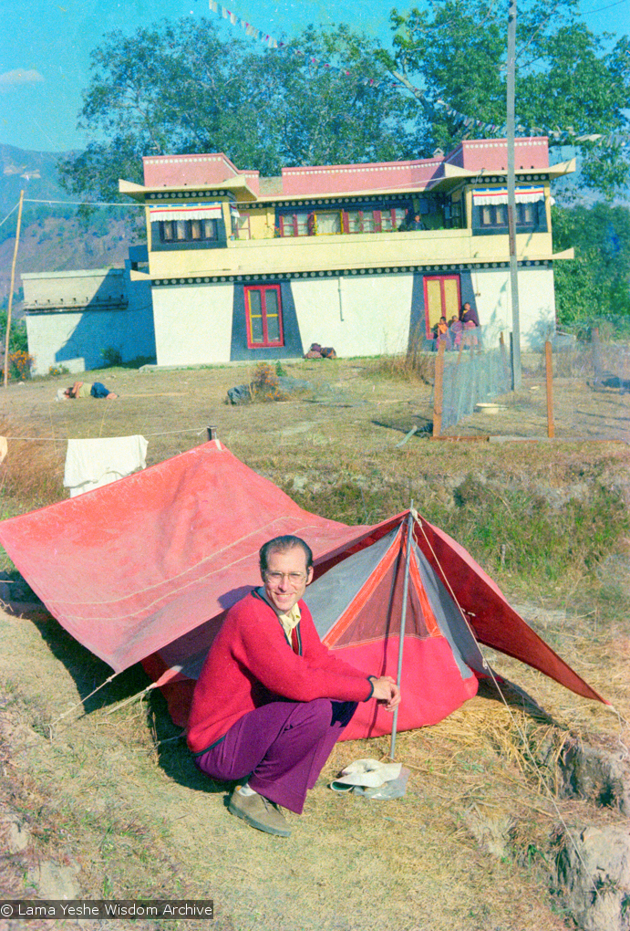 (12609_ng.jpg) Jon Landaw at Kopan Monastery, Nepal, 1973.