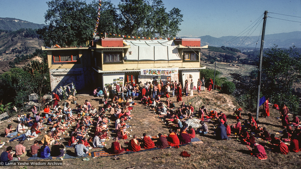 (12830_sl-3.tif) 11th Meditation course group course, Kopan Monastery, 1978.