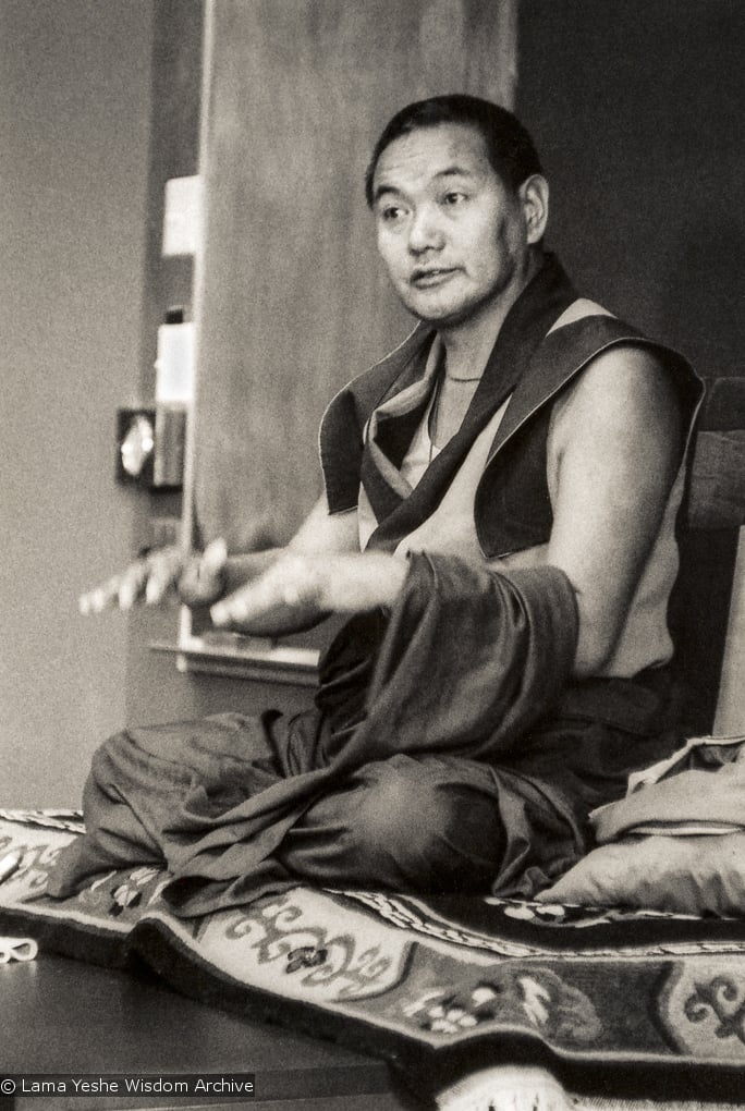 Lama teaching at UCSC, 1978