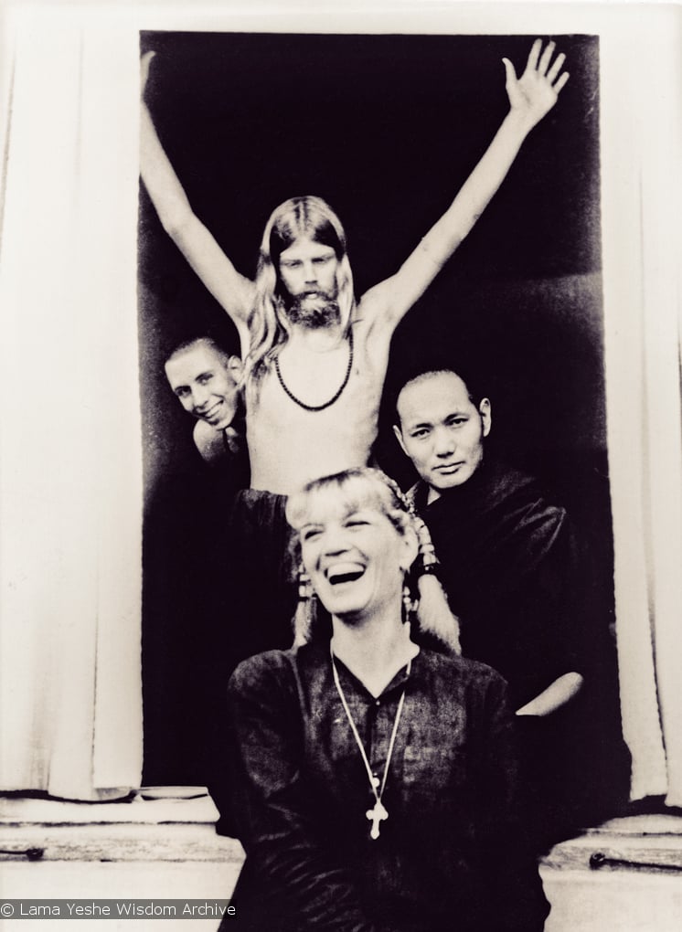 Zina Rachevsky with Lama Yeshe and Bhagavan Das, 1967