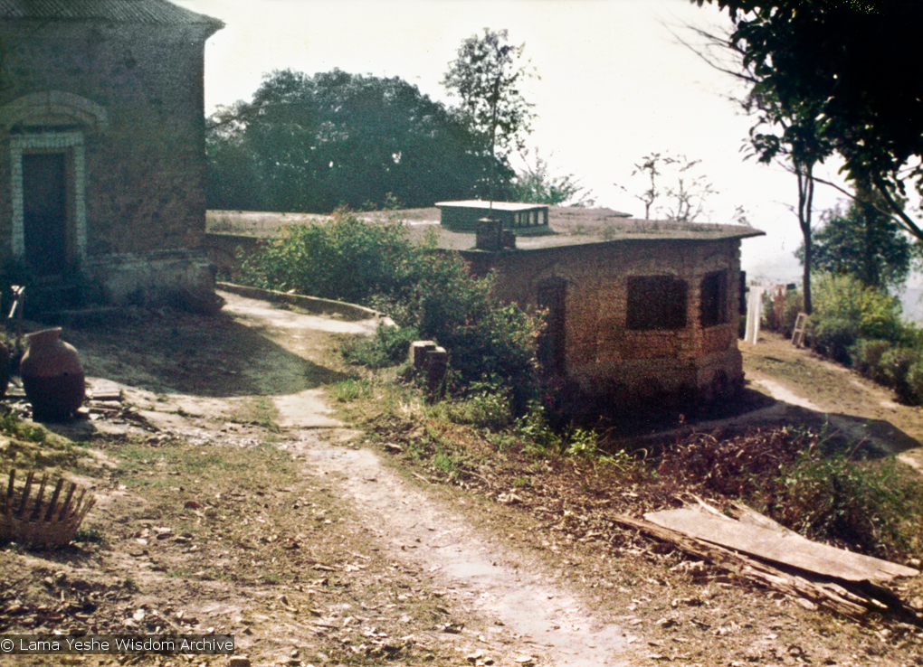 (15051_pr-1.psd) The old house at Kopan, 1969, before construction of Kopan Monastery, the primary teaching site for Lama Yeshe and Lama Zopa Rinpoche.
