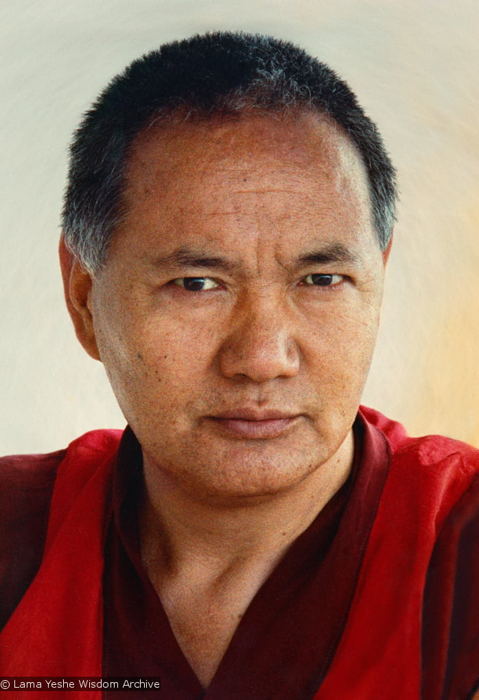 (15133_pr.psd) Portrait of Lama Yeshe, Geneva, Switzerland, 1983. Photos by Ueli Minder.