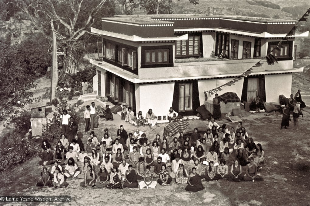 Group photos from the Fourth Meditation Course, Kopan Monastery, 1973