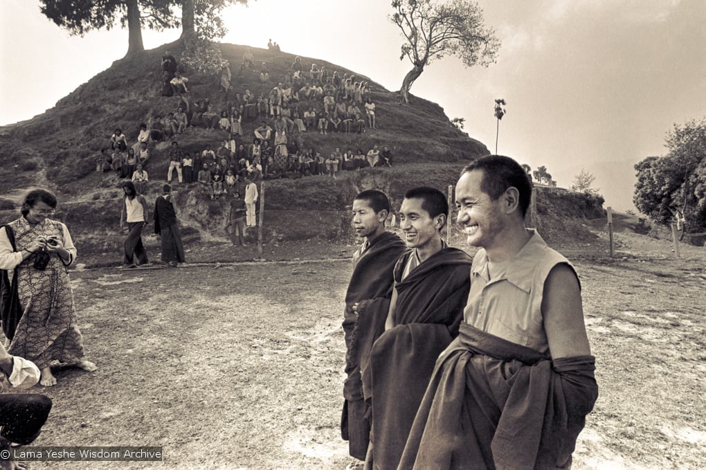 Lama and Rinpoche, Fourth Meditation Course, 1973
