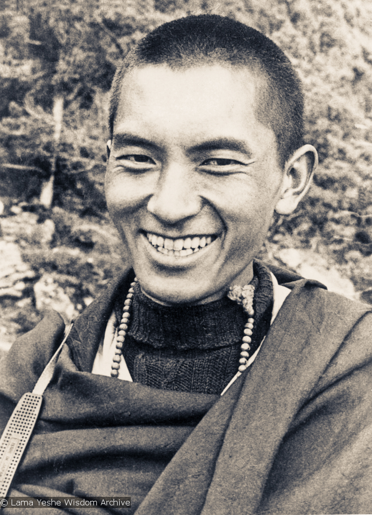 (15083_ud.psd) Portrait of Lama Zopa Rinpoche at Lawudo Retreat Centre, Nepal, 1970.