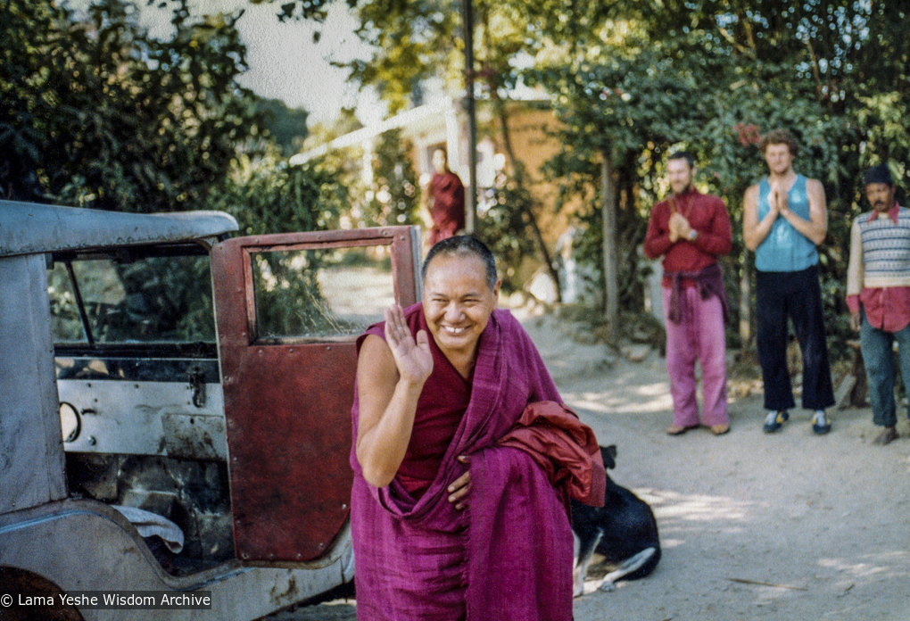 Lama Yeshe at the 13th Meditation Course, Kopan Monastery, 1980. Courtesy Dean Alper.