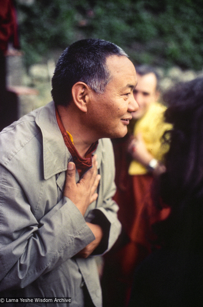Lama Yeshe at Istituto Lama Tzong Khapa, 1982.
