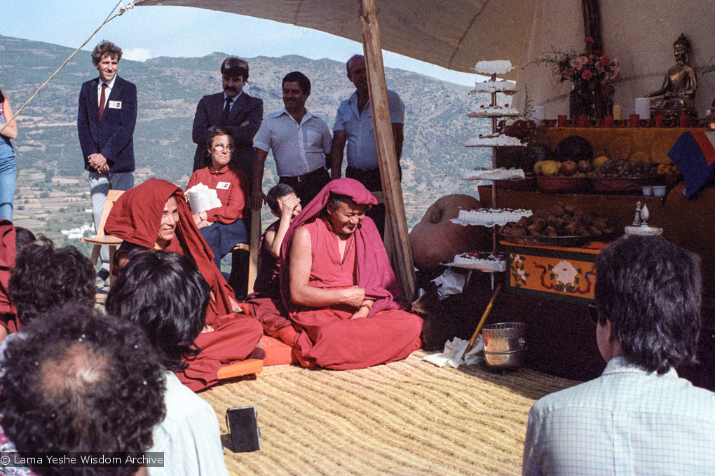 Lama Yeshe and Geshe Losang Tsultrim, 1982