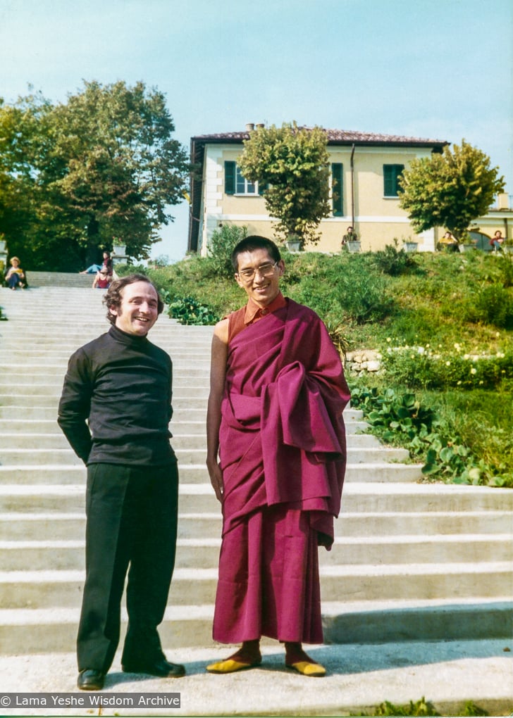 Rinpoche with Father Gentili