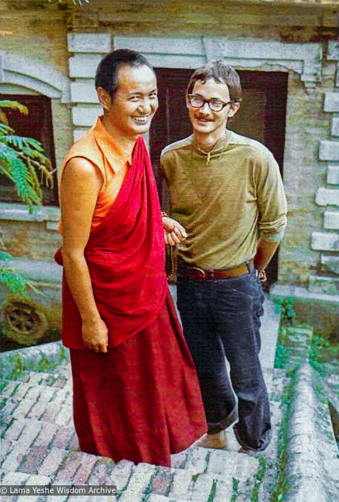 (39233_ud-3.psd) Lama Yeshe, Robbie Solick, 1970, Kopan Monastery. Courtesy Robbie Solick