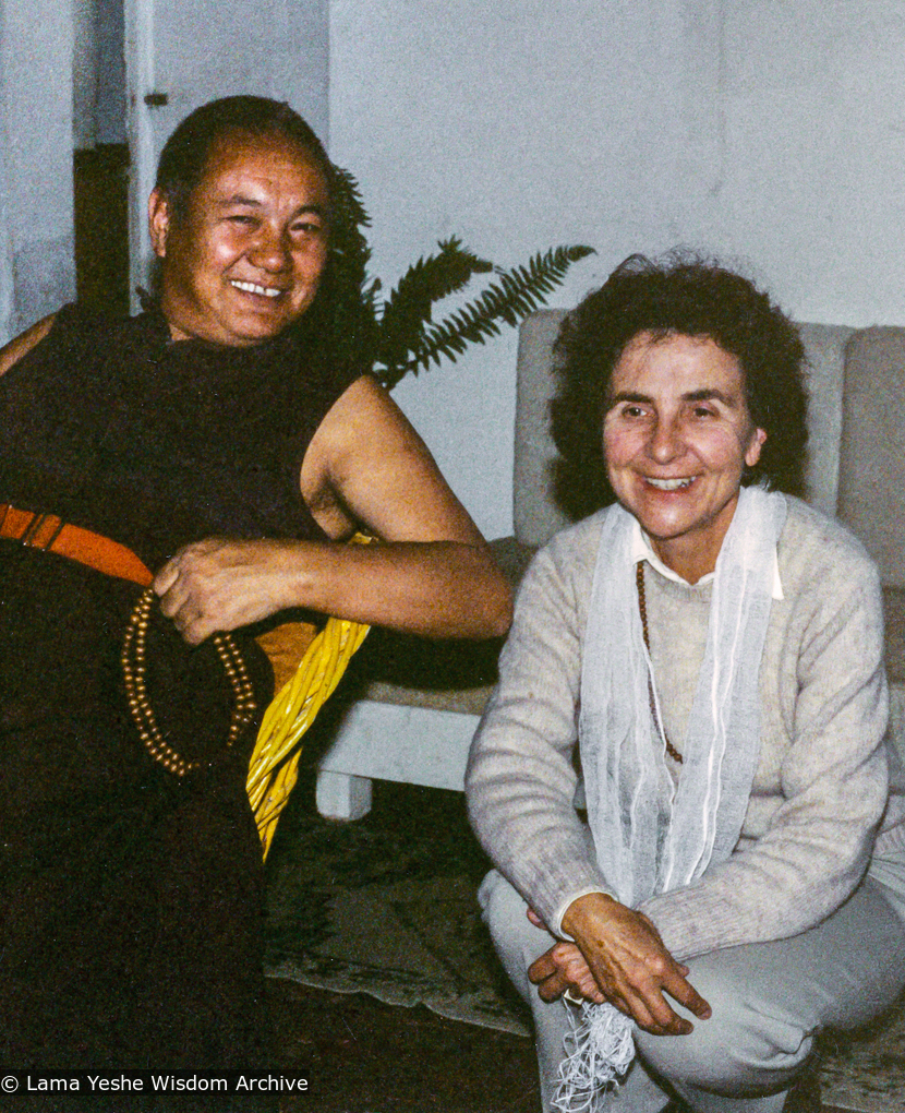 (39406_pr-3.psd) Lama Yeshe and Radmila Moacanin, Istituto Lama Tzong Khapa, Italy, 1983.