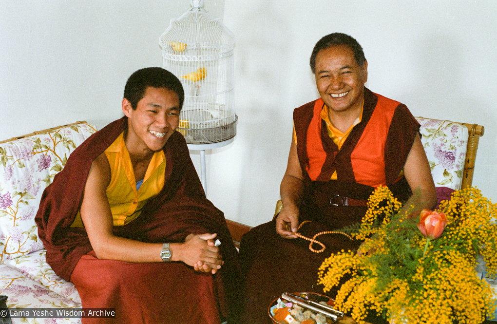 With Thubten Sherab, ILTK, 1983