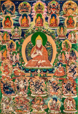 Lama Tsongkhapa, Courtesy National Musseet Copenhagen, Denmark.