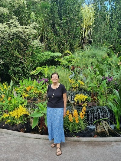 Sandy Smith at Lama Zopa Rinpoche&#039;s teachings in Singapore, August 2022.