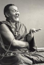 Lama Yeshe at University of California, Santa Cruz, USA, 1978. Photo: Jon Landaw.