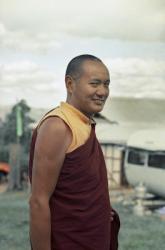 Portrait of Lama Yeshe during the month-long course at Chenrezig Institute, Australia, 1975.
