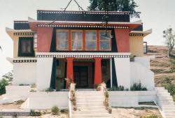 (15166_sl.tif) Front view of Kopan, 1972. Kopan Monastery, built in Nepal, is the first major teaching center founded by Lama Yeshe and Lama Zopa Rinpoche.