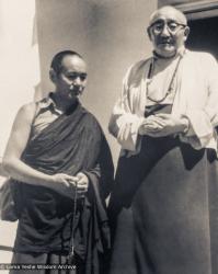 (18625_ud-3.jpg) Lama Yeshe with Dezhung Rinpoche, Seattle, 1974. Donated by Christopher Wilkinson
